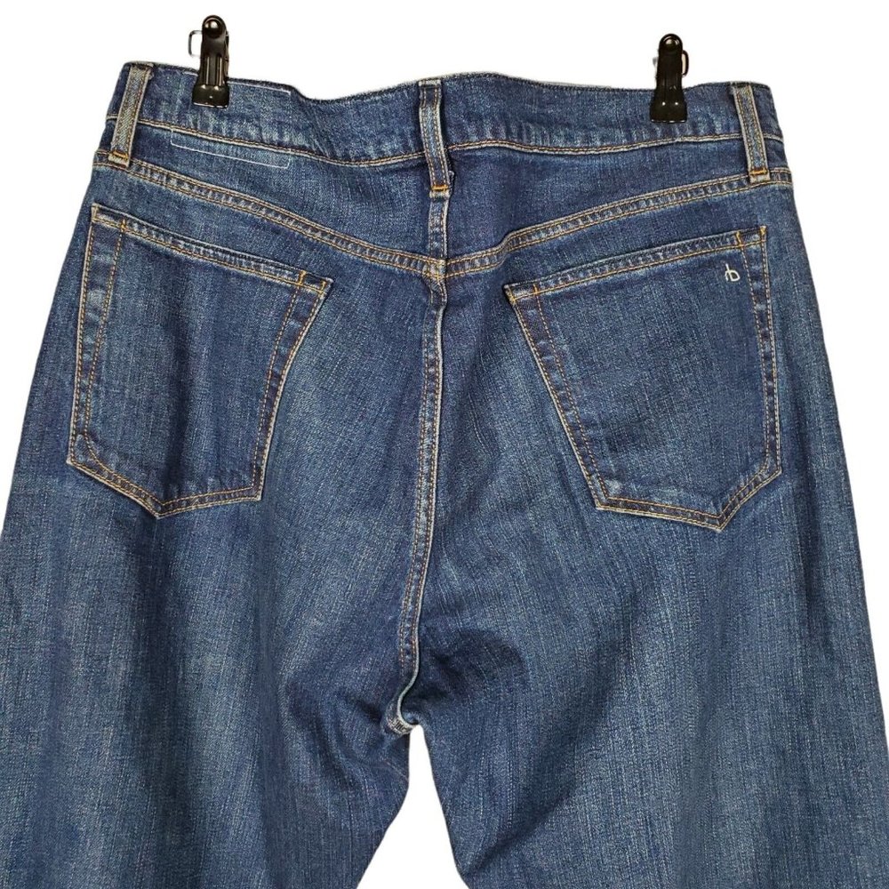 Rag & Bone Fit 2 Slim Fit Jeans Mens 38x34 Blue Highland Wash Denim NEW $195 - Picture 8 of 12